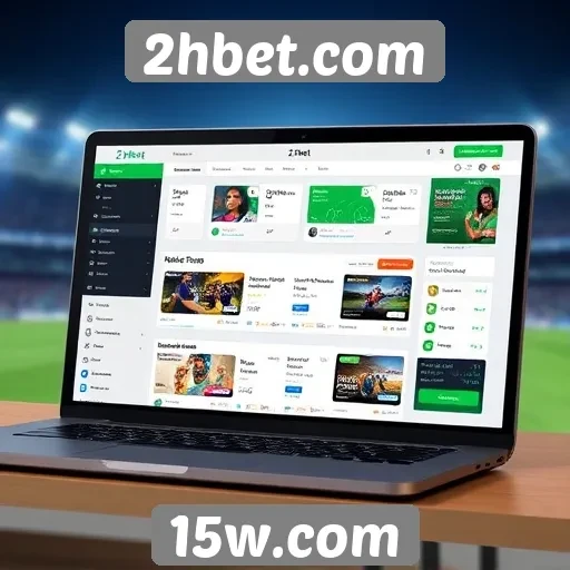 Facilidade de navegação no site 2hbet.com